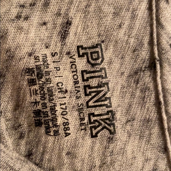 long sleeve soft grey PINK top - Picture 2 of 2